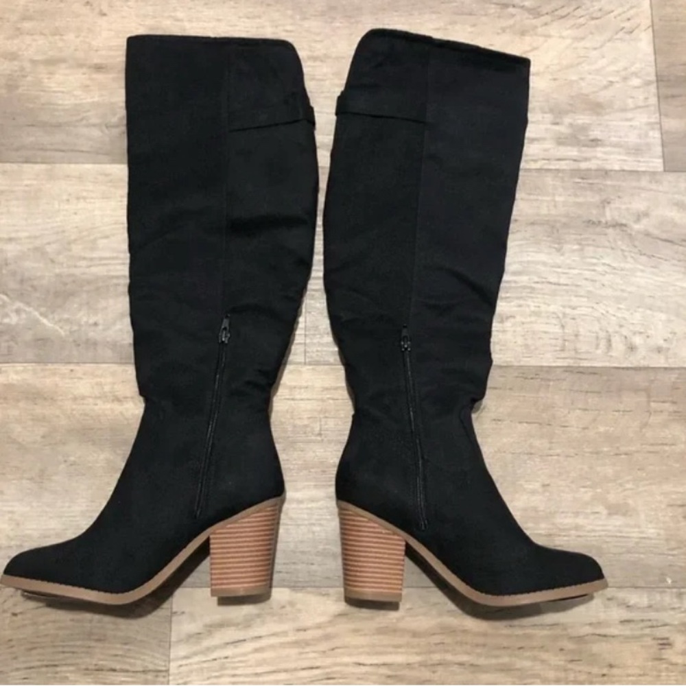 Over the Knee Boots with Foldable Fur Lining